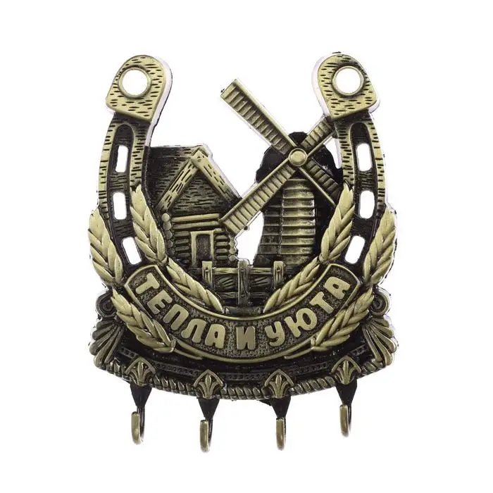 Ключница настенная подкова &laquo;Тепла и уюта&raquo;, 9.7&times;12.5 см