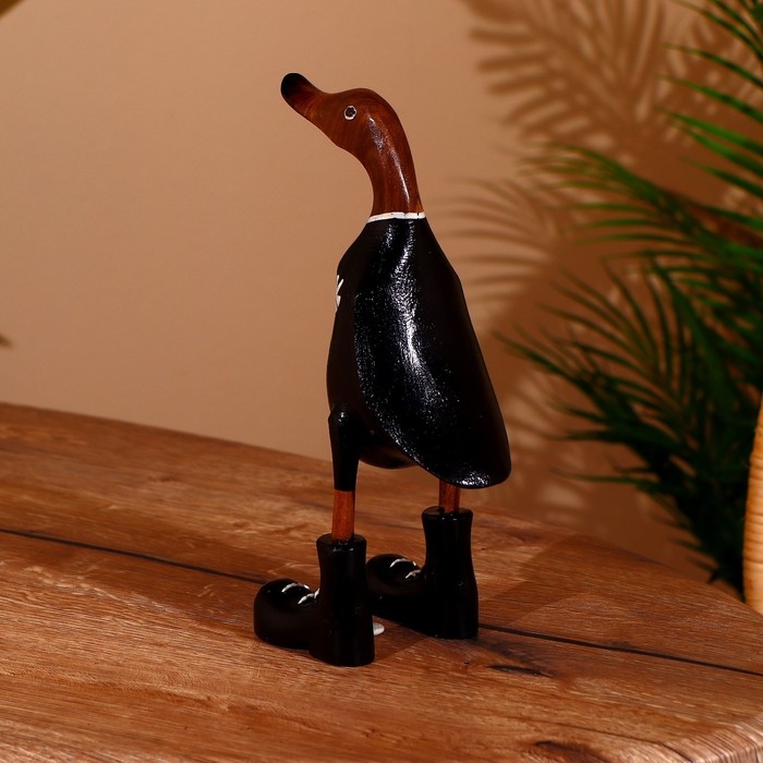Сувенир "Утка в чёрном" дерево 27 см