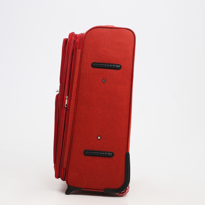 Чемодан большой 95 л (L), отдел на молнии, с расширением, кодовый замок, 3 колеса, 2 наружных кармана, цвет красный Чемодан большой 95 л (L), отдел на молнии, с расширением, кодовый замок, 3 колеса, 2 наружных кармана, цвет красный