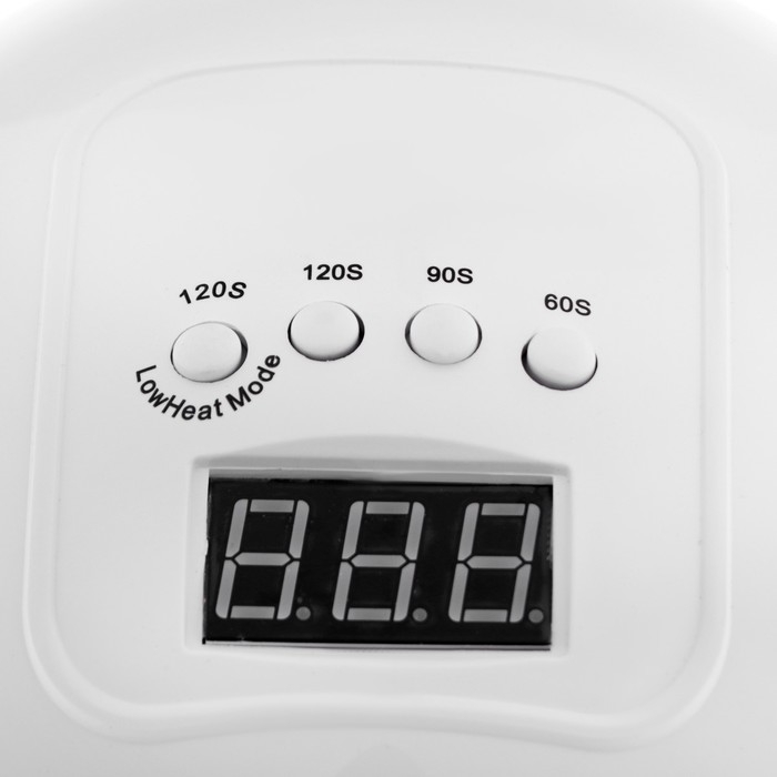 Лампа для гель-лака Luazon LUF-01, UV/LED, 48 Вт, 24 диода, таймер 60/90/120 с, USB, белая Лампа для гель-лака Luazon LUF-01, UV/LED, 48 Вт, 24 диода, таймер 60/90/120 с, USB, белая