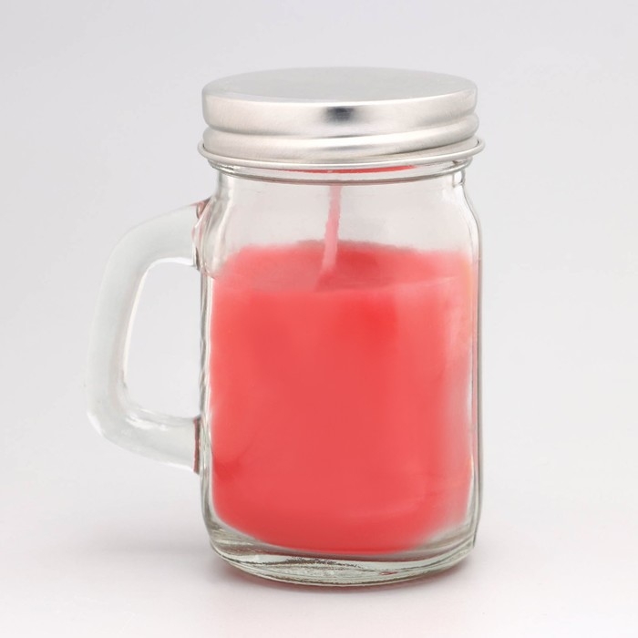 Свеча ароматическая в банке  Свеча ароматическая в банке "Земляника", 7,2 х 8,5 см, 190 г