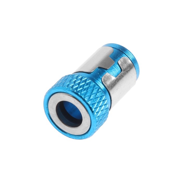 Адаптер для бит ТУНДРА, круглый магнит, металлический корпус Адаптер для бит ТУНДРА, круглый магнит, металлический корпус