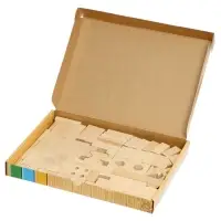 Строительный набор №3, 90 элементов (картонная коробка) И716