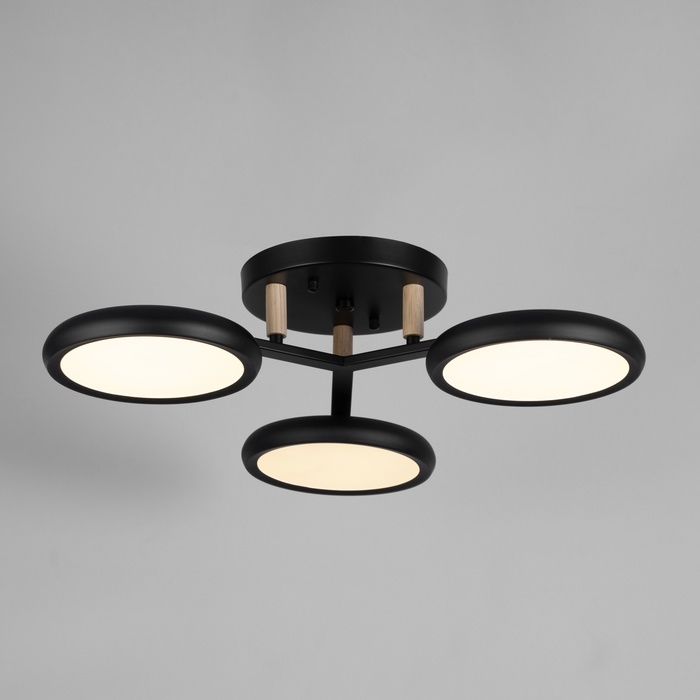 Люстра Люстра "Алис" 3хLED 72Вт 3000-6000К черный 52х52х13 см