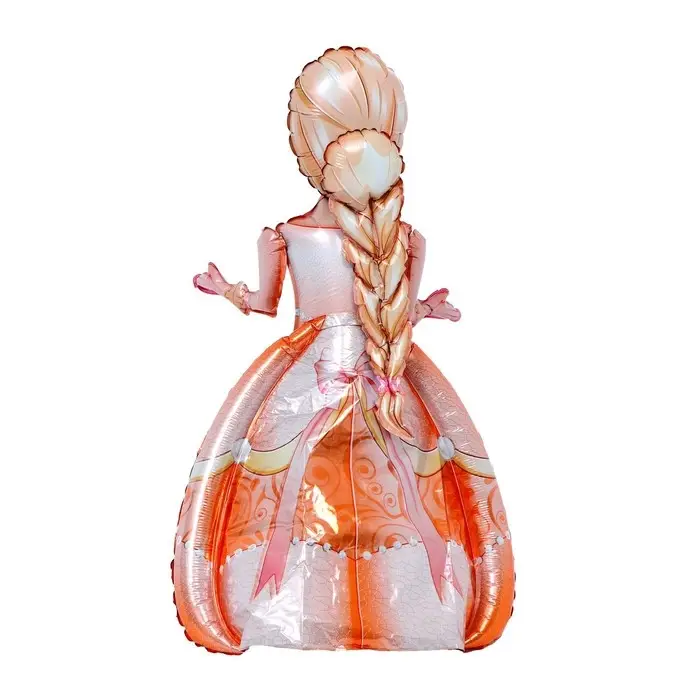 Воздушный шар фольгированный 30 Воздушный шар фольгированный 30" «Девочка в оранжевом платье», под воздух