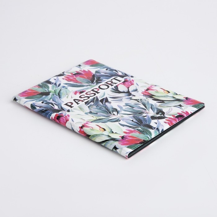 Обложка для паспорта, цвет белый/разноцветный Обложка для паспорта, цвет белый/разноцветный
