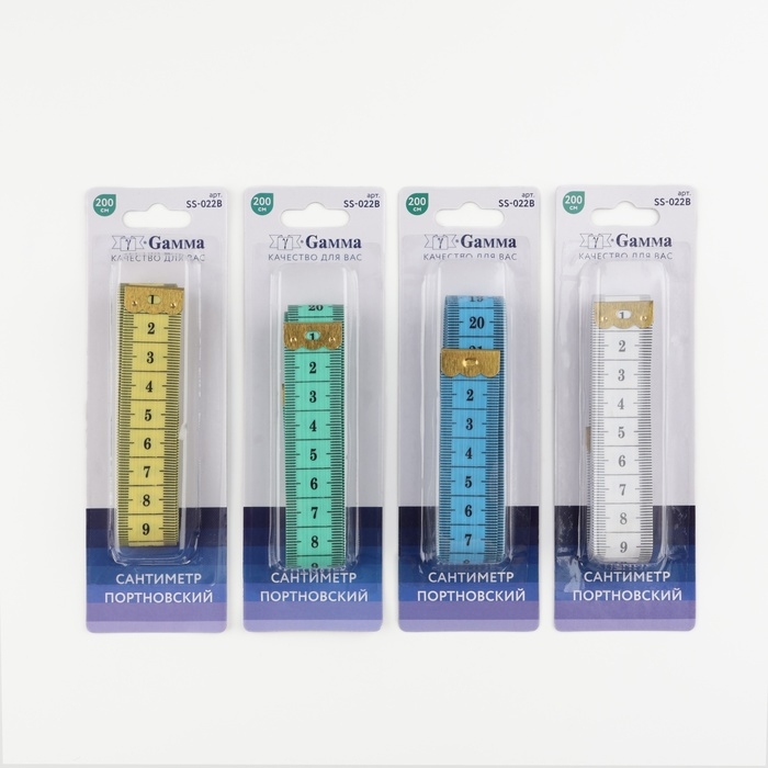 Сантиметровая лента, 200 см, цвет МИКС Сантиметровая лента, 200 см, цвет МИКС