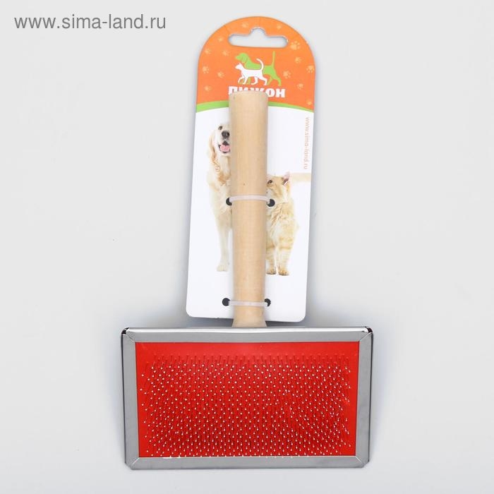 Пуходерка Wood большая широкая с каплями, 12 х 19 см, длинная деревянная ручка Пуходерка Wood большая широкая с каплями, 12 х 19 см, длинная деревянная ручка