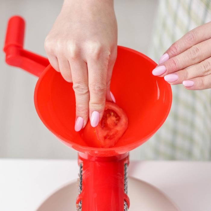 Соковыжималка для томатов Доляна, 27 см, цвет красный Соковыжималка для томатов Доляна, 27 см, цвет красный