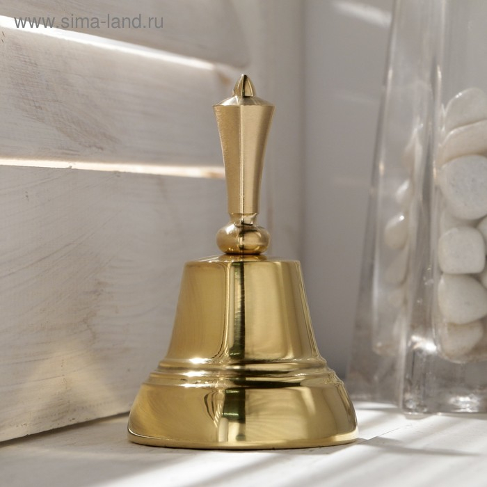 Колокольчик Валдайский  Колокольчик Валдайский "Позвонок №4", полированный, с короткой ручкой, d=45 мм