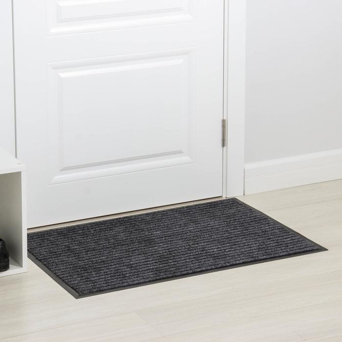 Коврик влаговпитывающий ребристый «Барьер», 60×90 см, цвет серый Коврик влаговпитывающий ребристый «Барьер», 60×90 см, цвет серый