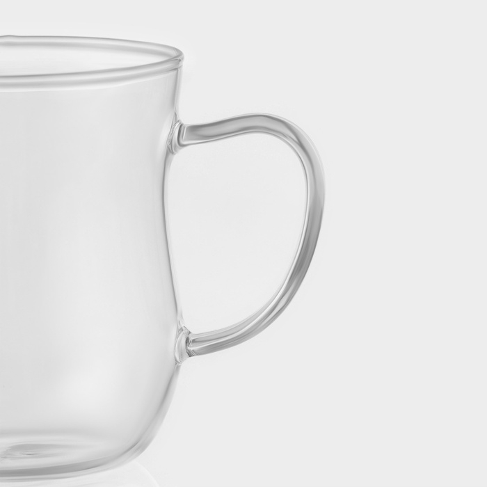 Кружка стеклянная для заваривания с ситом «Софи», 350 мл