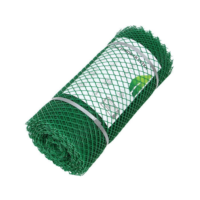 Сетка садовая, 0,5 × 20 м, ячейка ромб 15 × 15 мм, пластиковая, зелёная, Greengo Сетка садовая, 0,5 × 20 м, ячейка ромб 15 × 15 мм, пластиковая, зелёная, Greengo