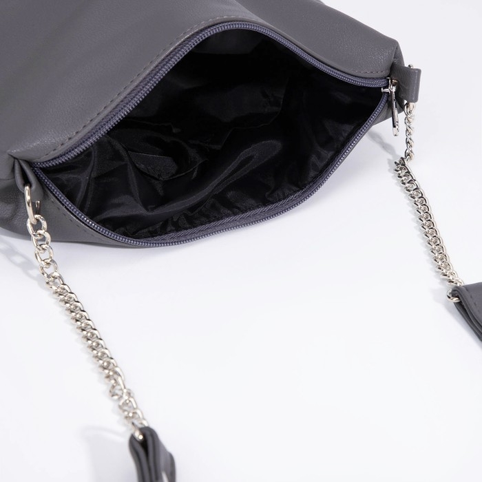 Сумка кросс-боди на молнии, цвет серый Сумка кросс-боди на молнии, цвет серый