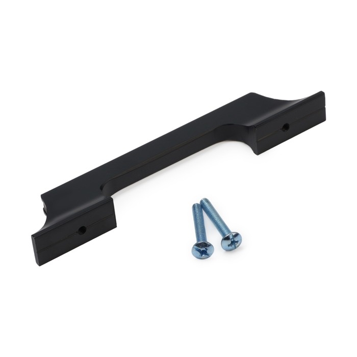 Ручка скоба CAPPIO, алюминий, м/о 96 мм, цвет черный с серой вставкой