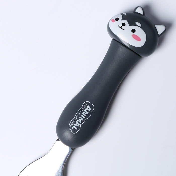 Набор детских столовых приборов в футляре «Щенята», вилка, ложка Набор детских столовых приборов в футляре «Щенята», вилка, ложка