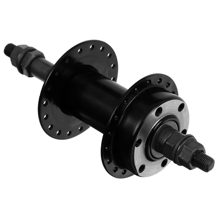 Втулка задняя Dream Bike, 36 отверстий, под трещотку, под гайки, под диск Втулка задняя Dream Bike, 36 отверстий, под трещотку, под гайки, под диск