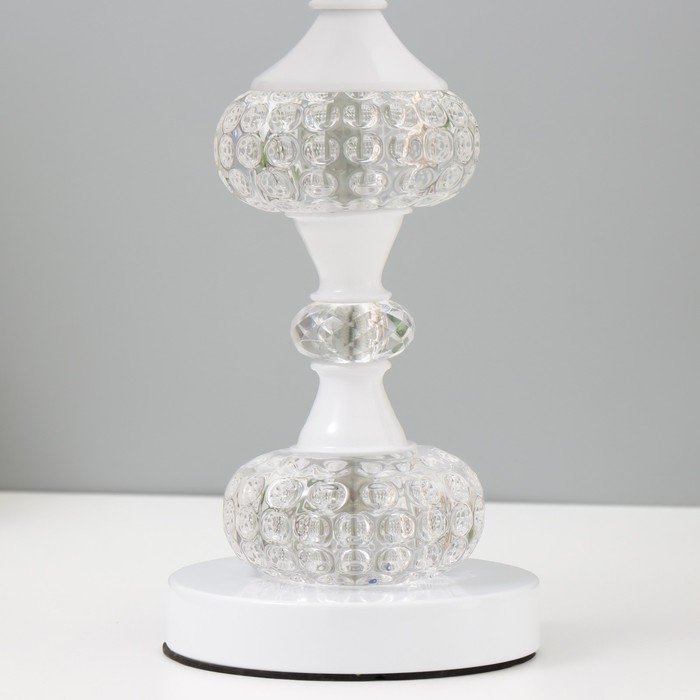 Лампа настольная "Калиопа" Е27 40Вт белый 45х25,5х25,5 см