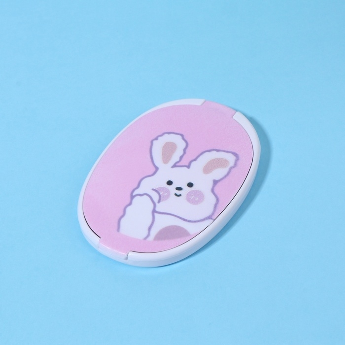 Зеркало складное «Зайка», с расчёской, 6,5 × 9,5 см Зеркало складное «Зайка», с расчёской, 6,5 × 9,5 см