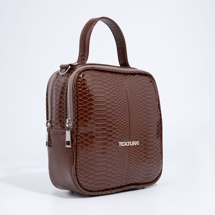 Сумка женская через плечо TEXTURA, маленький размер, цвет коричневый Сумка женская через плечо TEXTURA, маленький размер, цвет коричневый