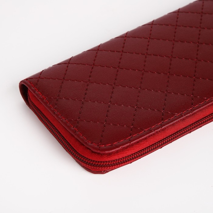 Кошелёк женский на молнии, цвет бордовый Кошелёк женский на молнии, цвет бордовый