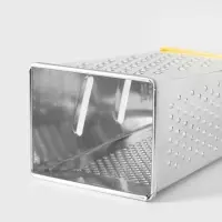 Тёрка с контейнером КВАРЦ &laquo;Универсал&raquo;, 4 грани, 450 мл, 27&times;12 см, металл, МИКС