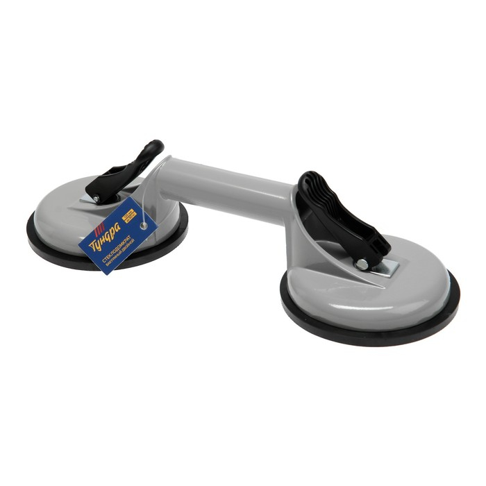 Стеклодомкрат двойной ТУНДРА, алюминиевый, 125 мм, до 80 кг Стеклодомкрат двойной ТУНДРА, алюминиевый, 125 мм, до 80 кг