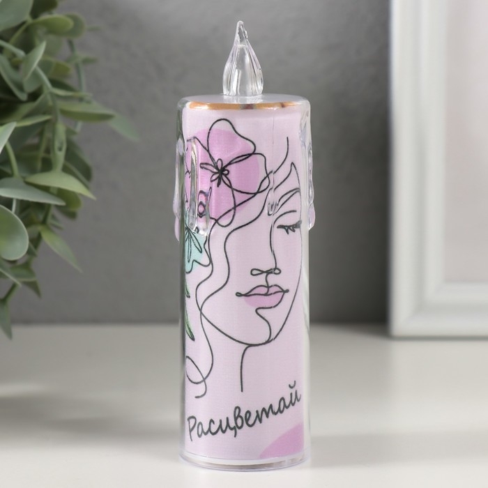 Ночник Ночник "Свеча" (Лицо) 3хLR1130 3,8х3,8х12см