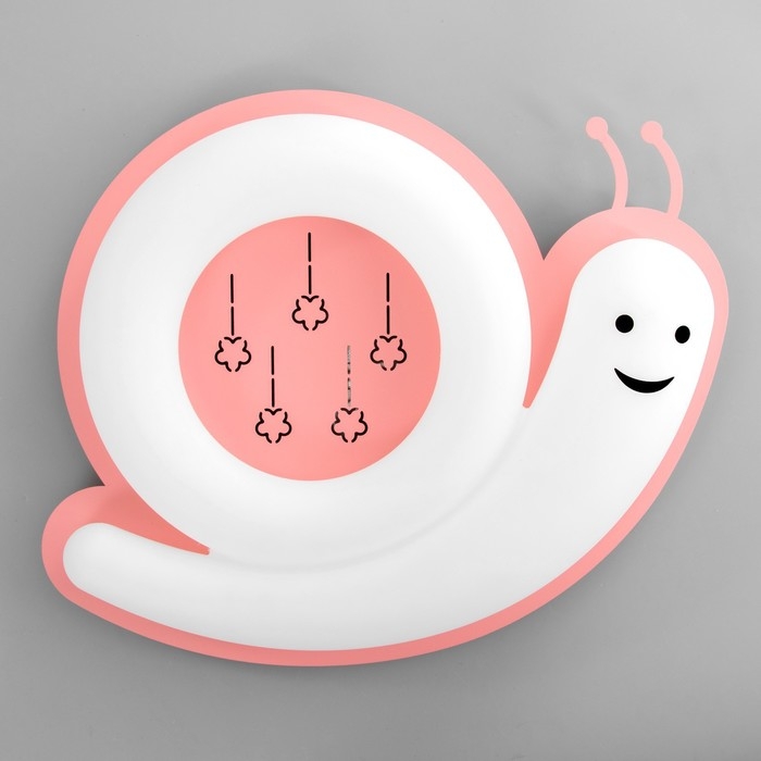 Люстра с ПДУ Люстра с ПДУ "Улиточка" 1хLED 108Вт 3000-6000К розовый 40х47х8,5 см BayerLux