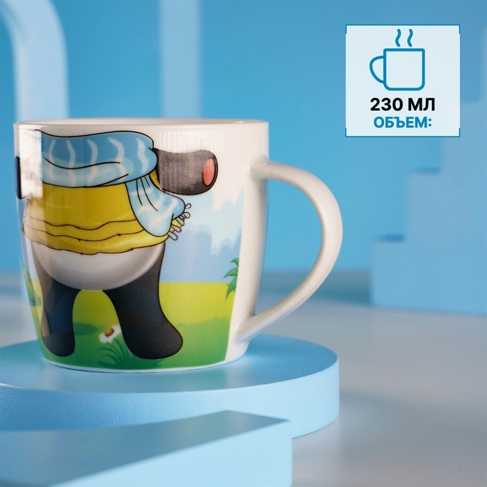 Набор детской посуды из керамики Доляна «Панда», 2 предмета: кружка 230 мл, миска 400 мл, цвет белый Набор детской посуды из керамики Доляна «Панда», 2 предмета: кружка 230 мл, миска 400 мл, цвет белый