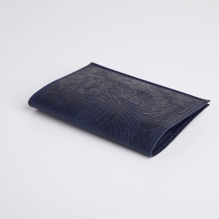 Обложка для паспорта, цвет синий Обложка для паспорта, цвет синий