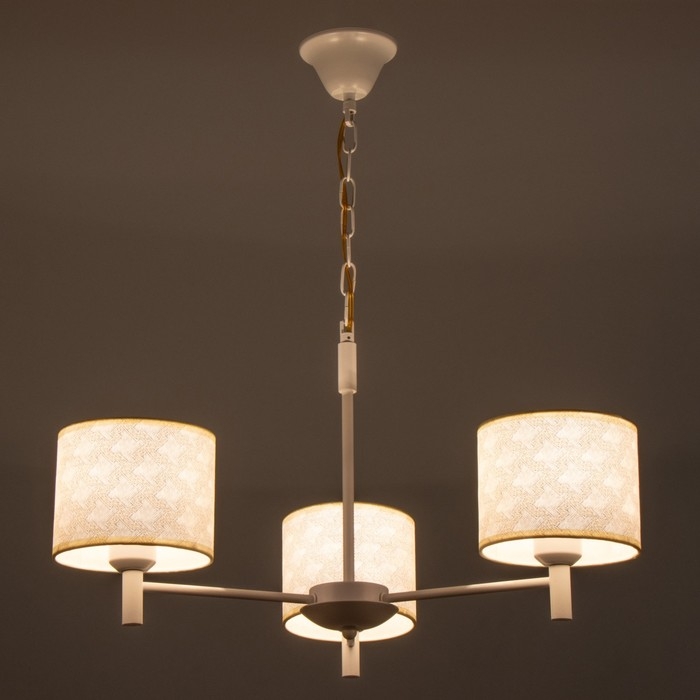 Люстра 1091/3WT 40Вт Е27 белый 60х60х38-78 см BayerLux Люстра 1091/3WT 40Вт Е27 белый 60х60х38-78 см BayerLux