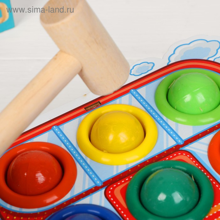 Стучалка-сортер «Автобус», с молотком Стучалка-сортер «Автобус», с молотком