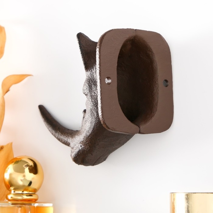 Крючок декоративный чугун "Носорог" 6,5х11х9 см