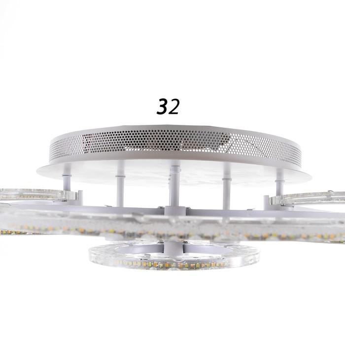 Люстра с ПДУ 1833/8WT LED 228Вт 3000-6000К диммер белый 95х58х15 см BayerLux