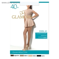 Колготки женские капроновые, GLAMOUR Edera 40 ден, цвет загар (daino), размер 5