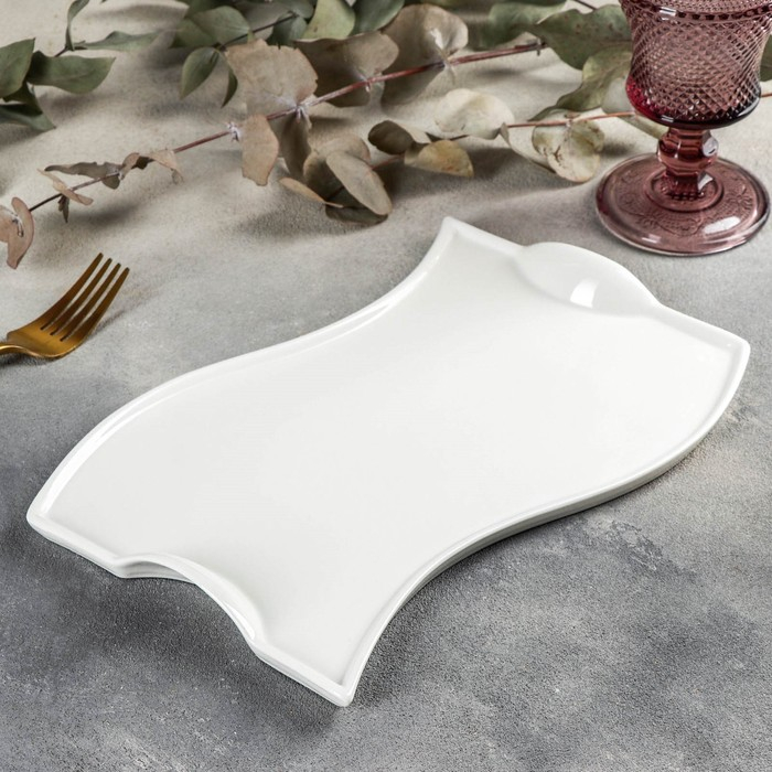 Блюдо фарфоровое Wilmax, 26×17,5 см, цвет белый Блюдо фарфоровое Wilmax, 26×17,5 см, цвет белый