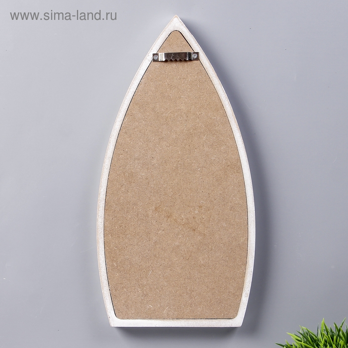 Крючки декоративные дерево Крючки декоративные дерево "Лодка" белая 27х13,8х2 см