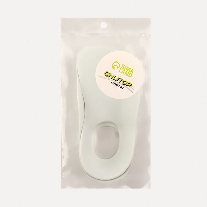 Полустельки для обуви, M р-р, 16 × 7 см, пара, цвет белый