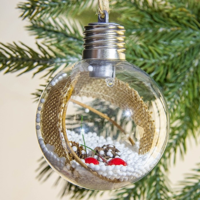 Ёлочный шар новогодний «С Новым годом!», на Новый год, d=8 см. Ёлочный шар новогодний «С Новым годом!», на Новый год, d=8 см.