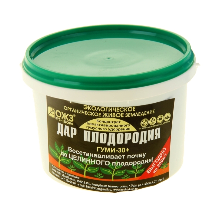 Средство для восстановления почвы Гуми-30 Дар Плодородия 0,5кг Средство для восстановления почвы Гуми-30 Дар Плодородия 0,5кг