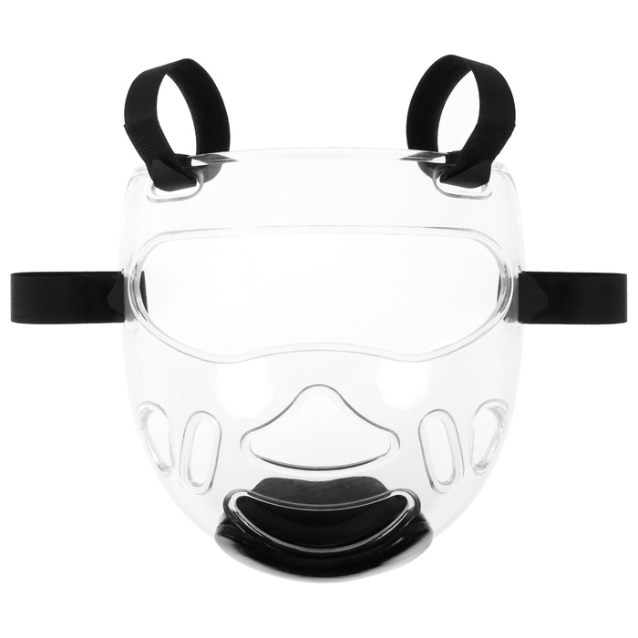 Маска защитная для Тхэквондо FIGHT EMPIRE, на липучках, размер S, прозрачная