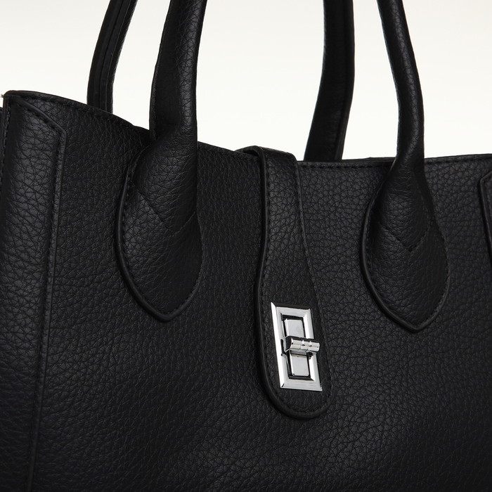 Сумка женская на молнии, TEXTURA, средний размер, цвет чёрный Сумка женская на молнии, TEXTURA, средний размер, цвет чёрный