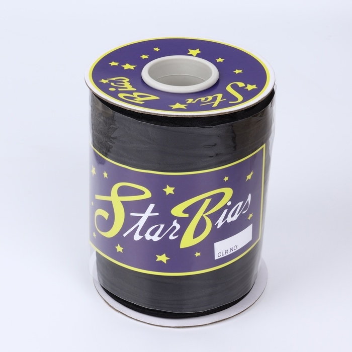 Кант атласный, 12 мм, 65 ± 1 м, цвет чёрный Кант атласный, 12 мм, 65 ± 1 м, цвет чёрный