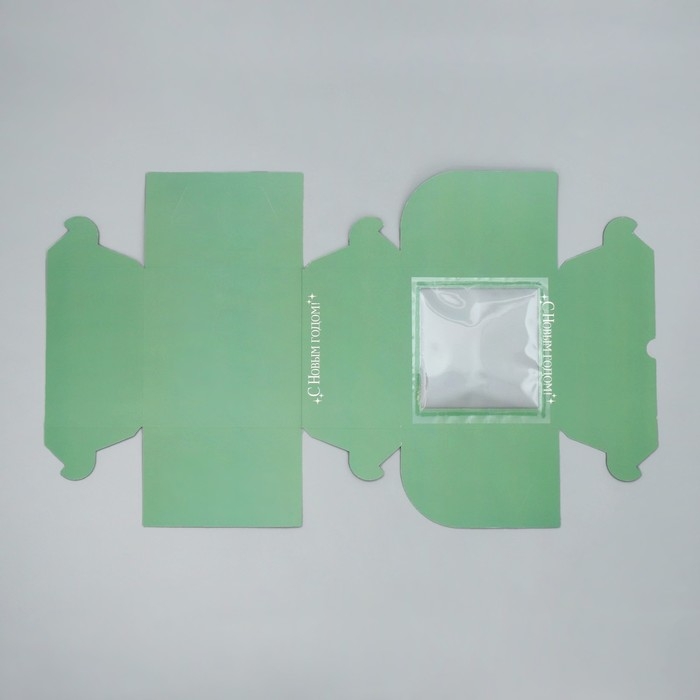 Коробка для капкейков складная с двусторонним нанесением «Новогоднее чудо», 16 х 16 х 10 см, Новый год Коробка для капкейков складная с двусторонним нанесением «Новогоднее чудо», 16 х 16 х 10 см, Новый год