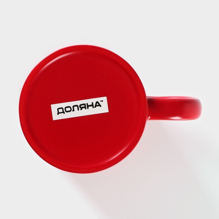 Кружка - хамелеон керамическая Доляна, 320 мл, цвет красный Кружка - хамелеон керамическая Доляна, 320 мл, цвет красный