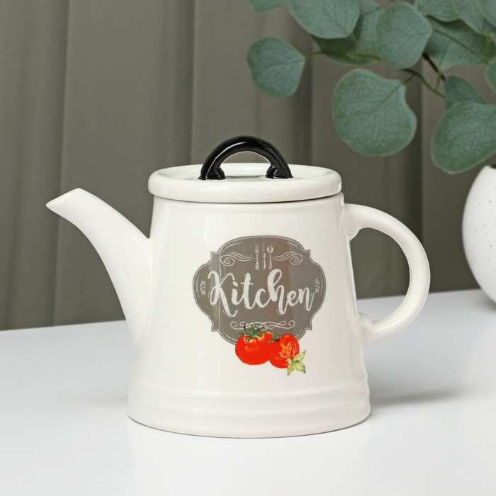 Чайник заварочный Доляна «Гурман», 740 мл, цвет белый Чайник заварочный Доляна «Гурман», 740 мл, цвет белый