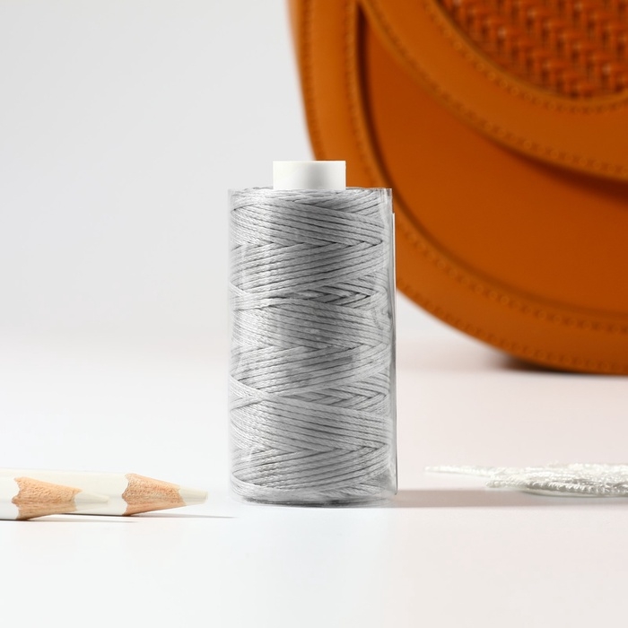 Нитки вощёные, плоские, 210D/16, 1 мм, 50 ± 2 м, цвет серый Нитки вощёные, плоские, 210D/16, 1 мм, 50 ± 2 м, цвет серый