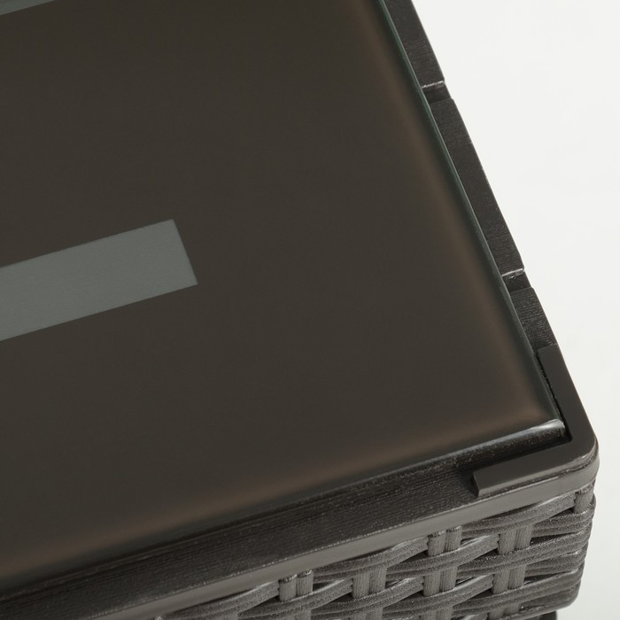 Набор садовой мебели Набор садовой мебели "Ливадия" 3 предмета: 2 кресла, стол, темно-коричневый