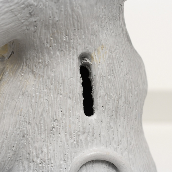 Копилка Копилка "Крыса с сыром" серая, 24х16х14см